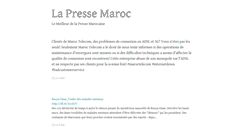 Desktop Screenshot of lapressemaroc.com