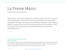Tablet Screenshot of lapressemaroc.com